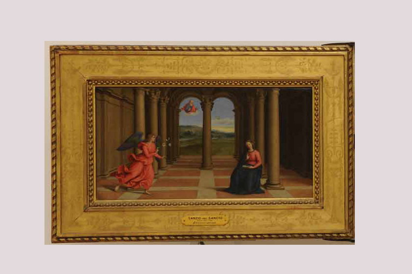 Annunciazione (dipinto, elemento d'insieme) di Salvi Giovanni Battista - am